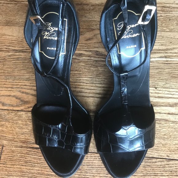 Roger Vivier Crocodile Heels